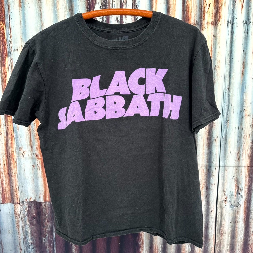 Black Sabbath Vintage‑Fade Tee | Size M | Authentic Band Merch Ozzy